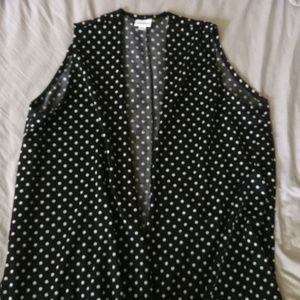 Polka Dot Lularoe Joy Vest Duster